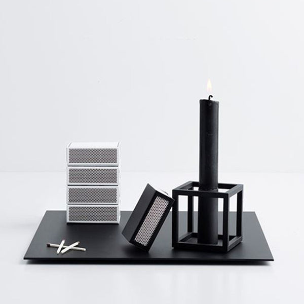 Kubus 1 Candle Holder - Black