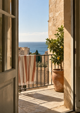 Balcony in September, artwork-only fine art print