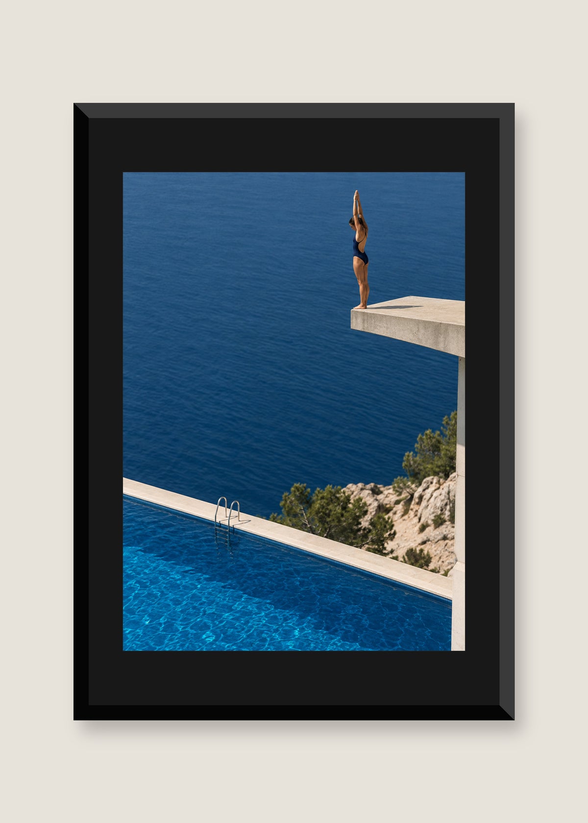 Before the Splash, Black mat with black frame preview