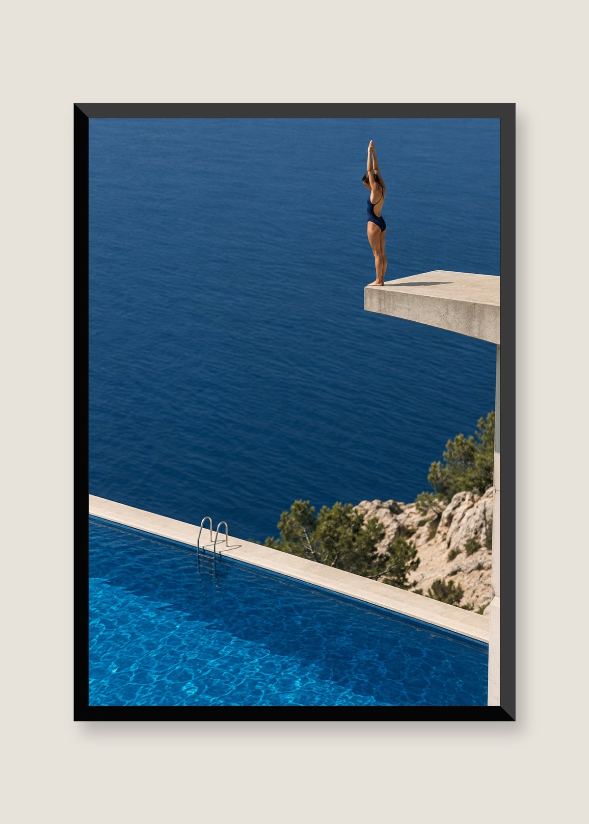 Before the Splash, No mat with black frame preview