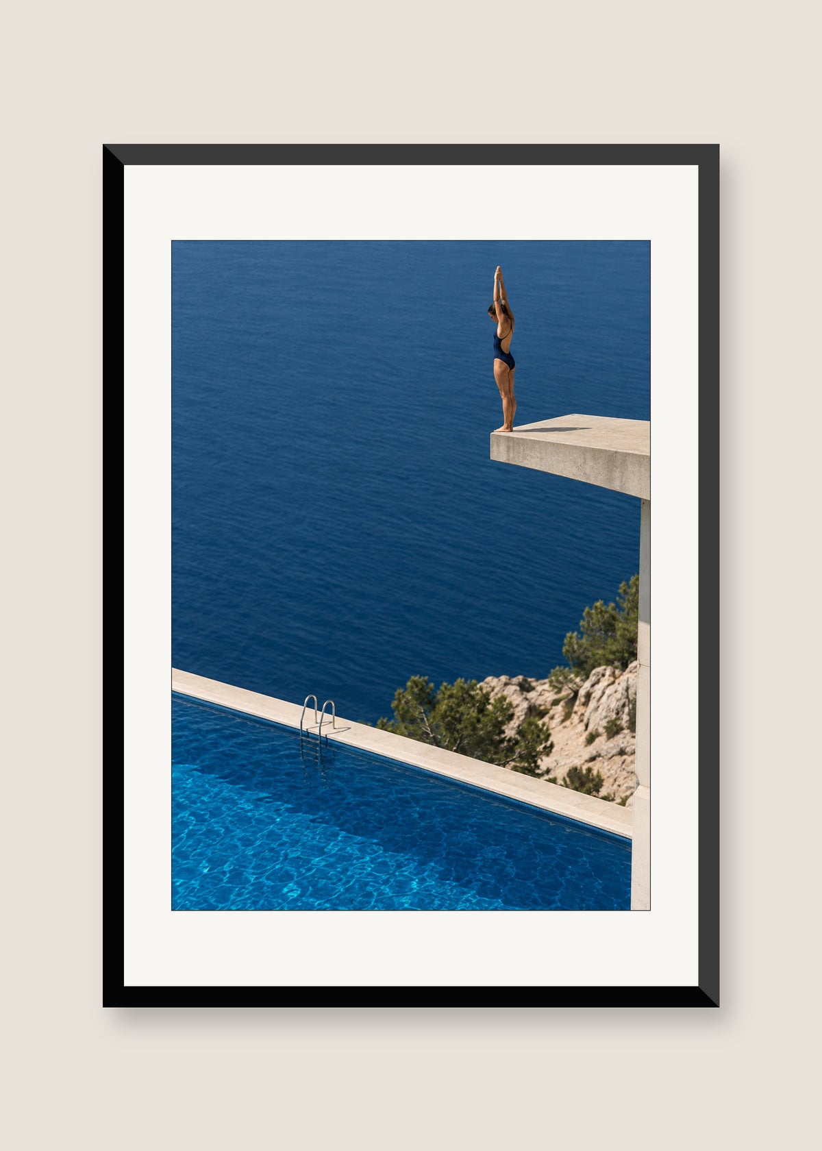 Before the Splash, White mat with black frame preview