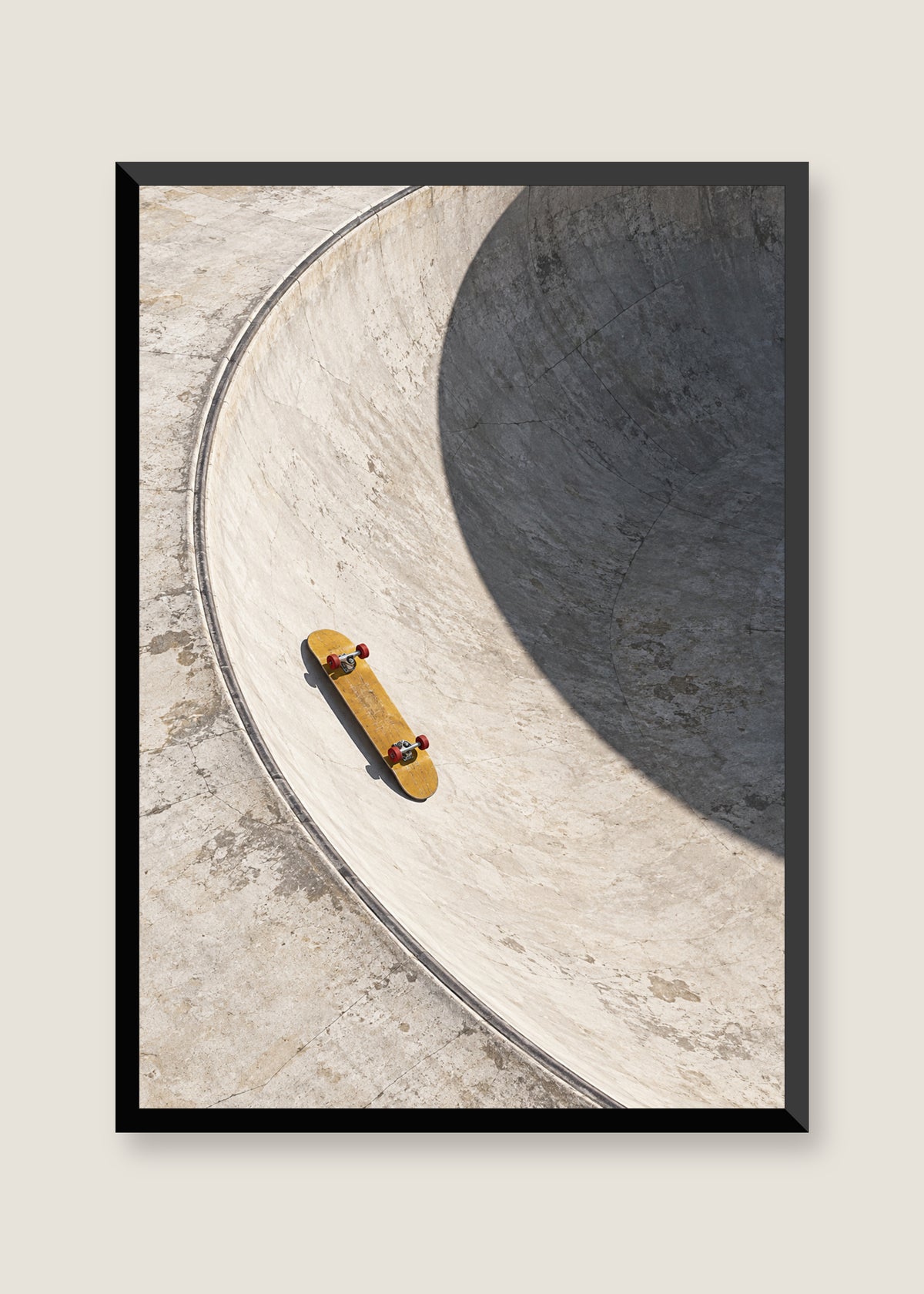 Board Left Behind, No mat with black frame preview