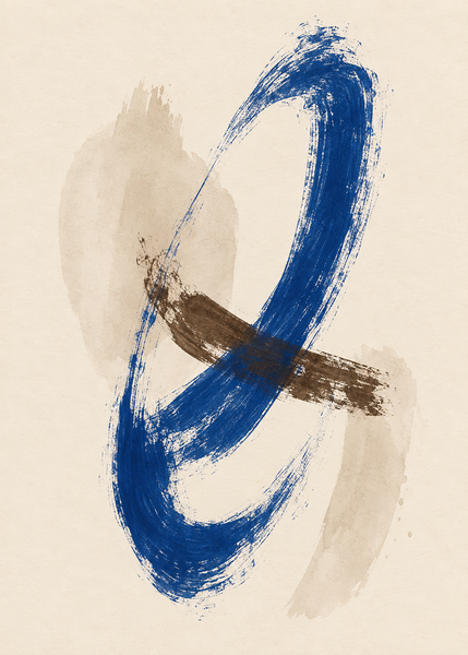 Cobalt Gesture No. 03 artwork-only art print