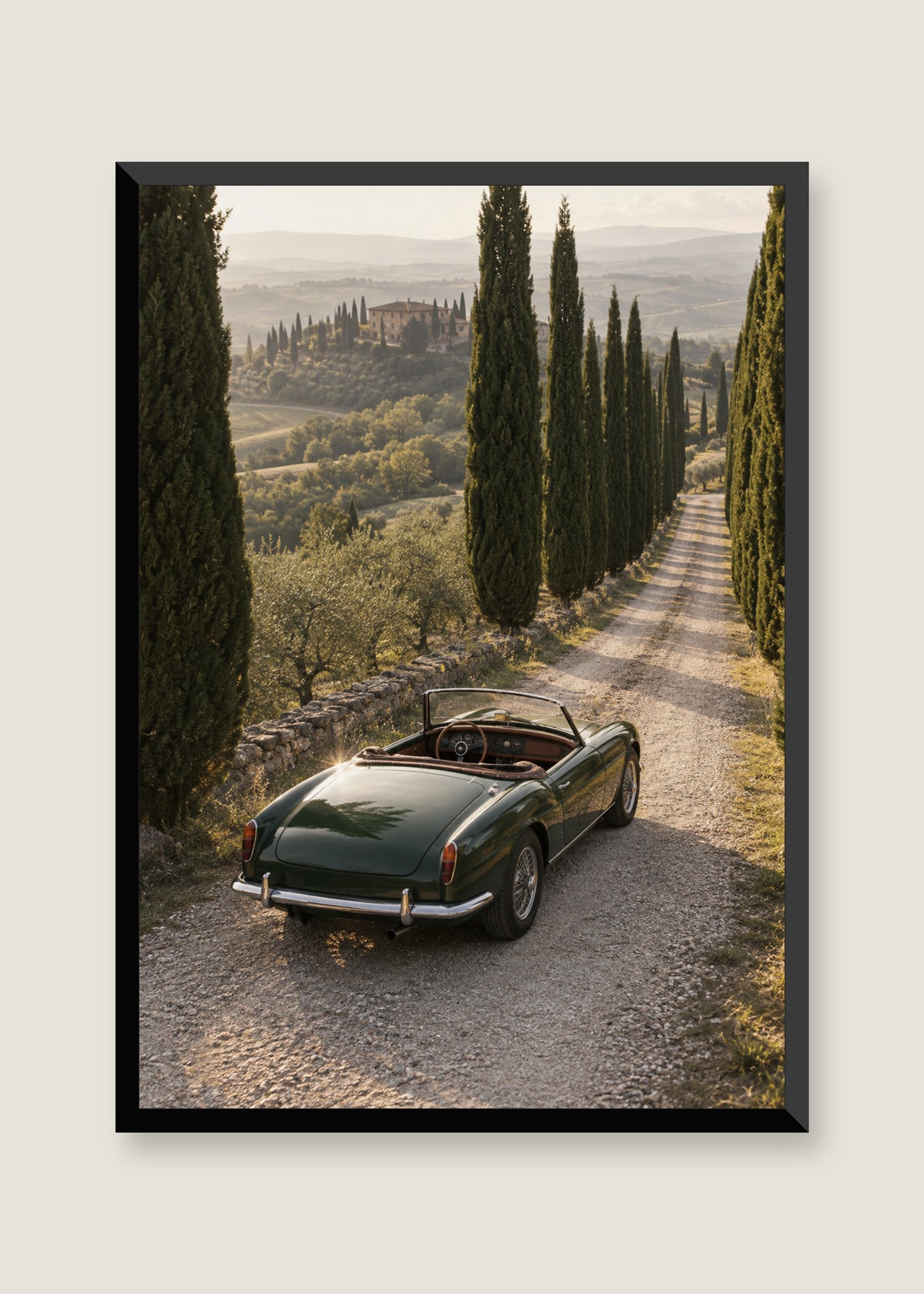 Cypress Roadster, No mat with black frame