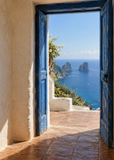 Doorway to Capri artwork-only art print