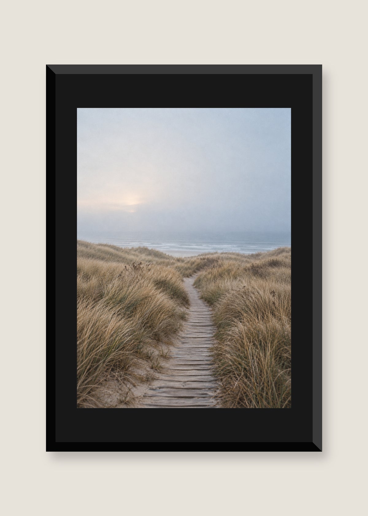 Dune Passage No. 01, Black mat with black frame