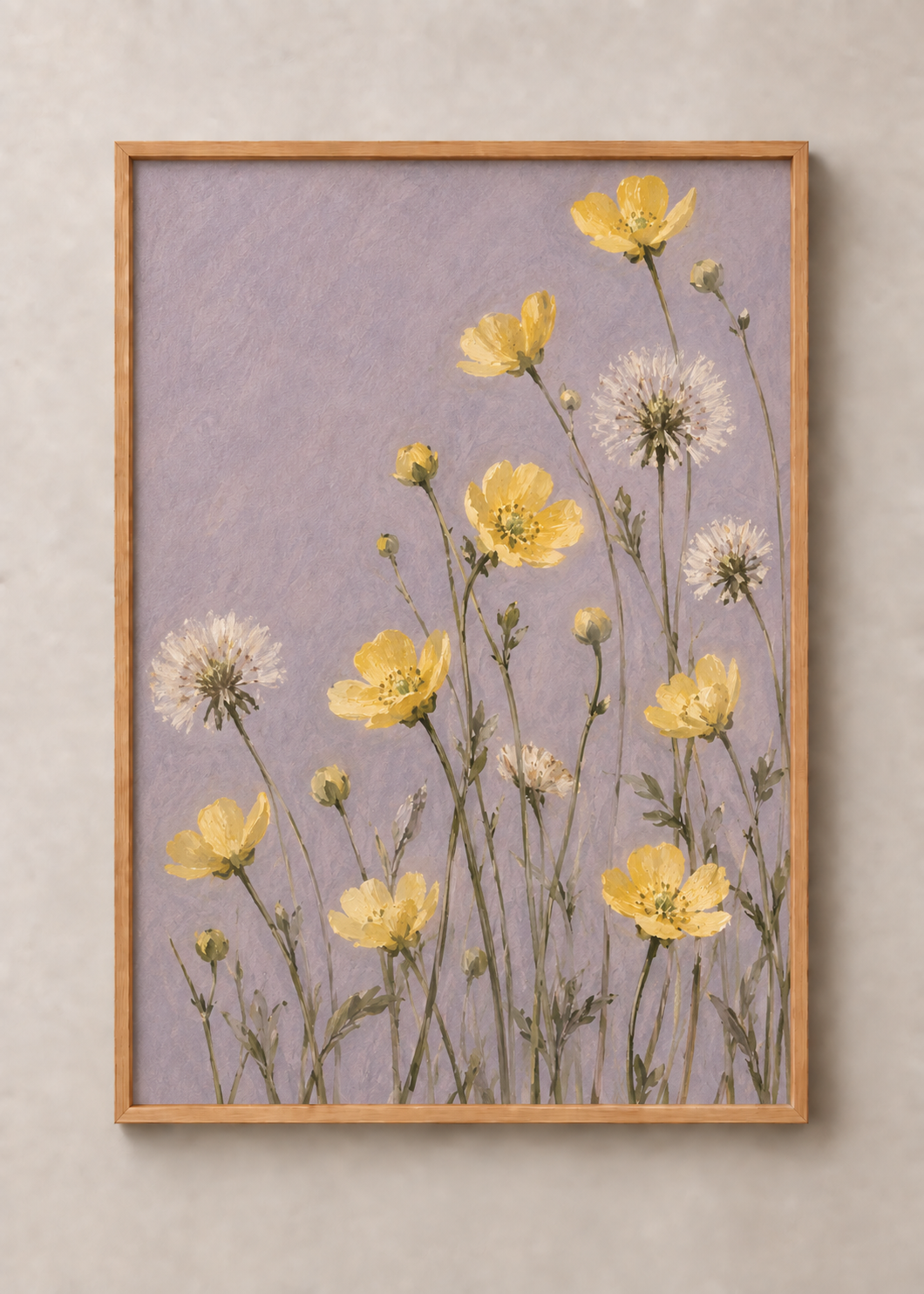Field Notes in Butter, framed 50 by 70 centimetre art print
