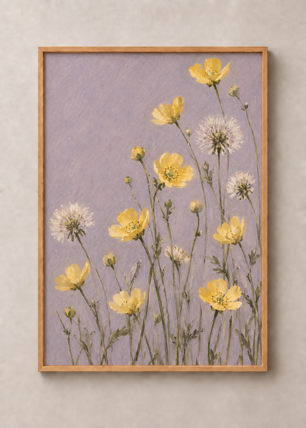 Field Notes in Butter, framed 50 by 70 centimetre art print