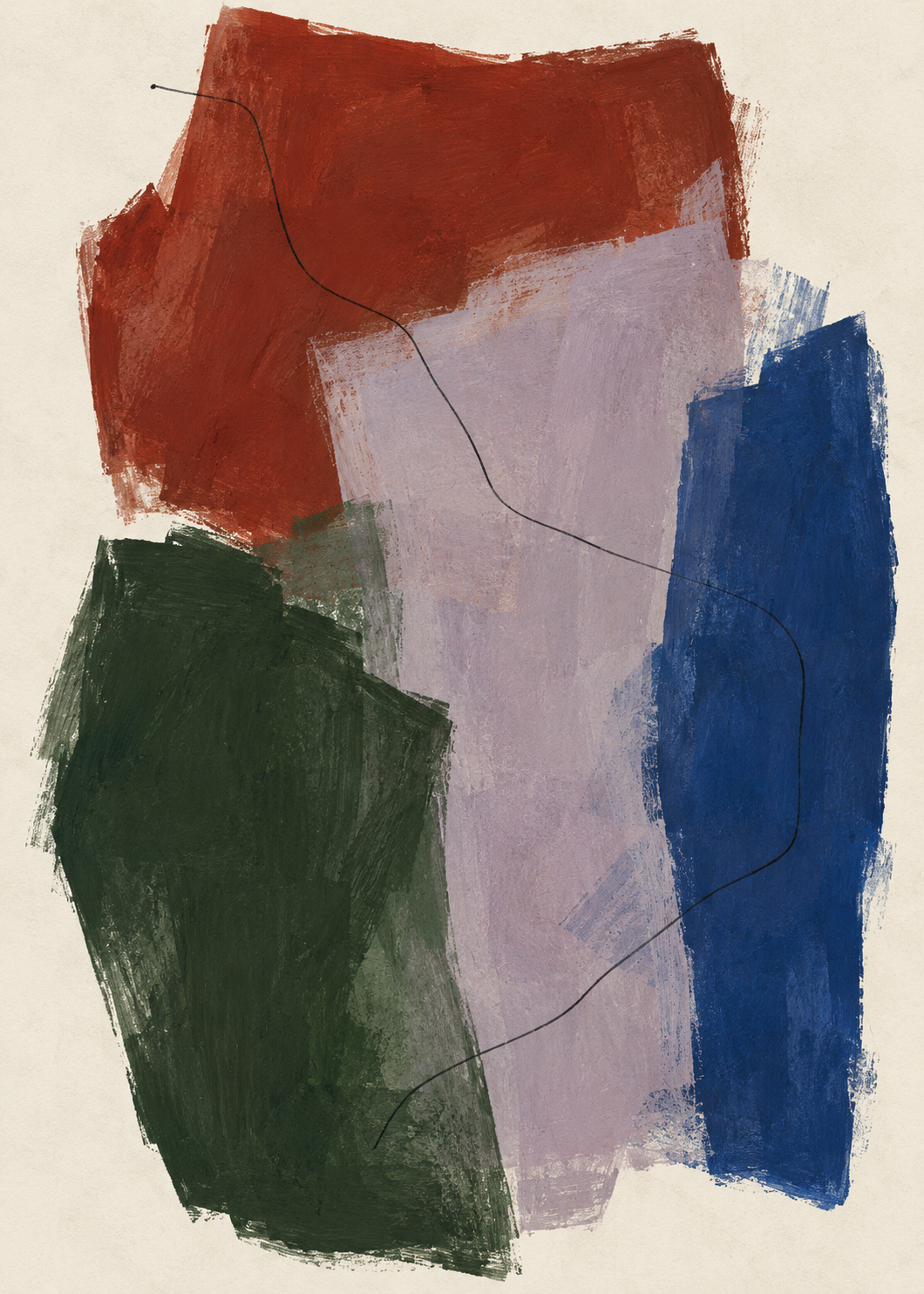 Improvised Fields No. 01 artwork-only art print