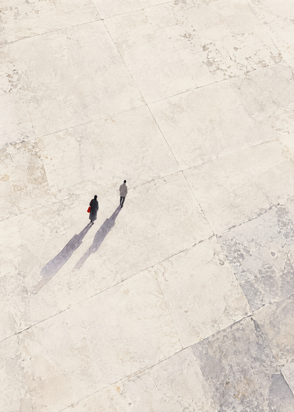 Long Shadows at Noon artwork-only art print