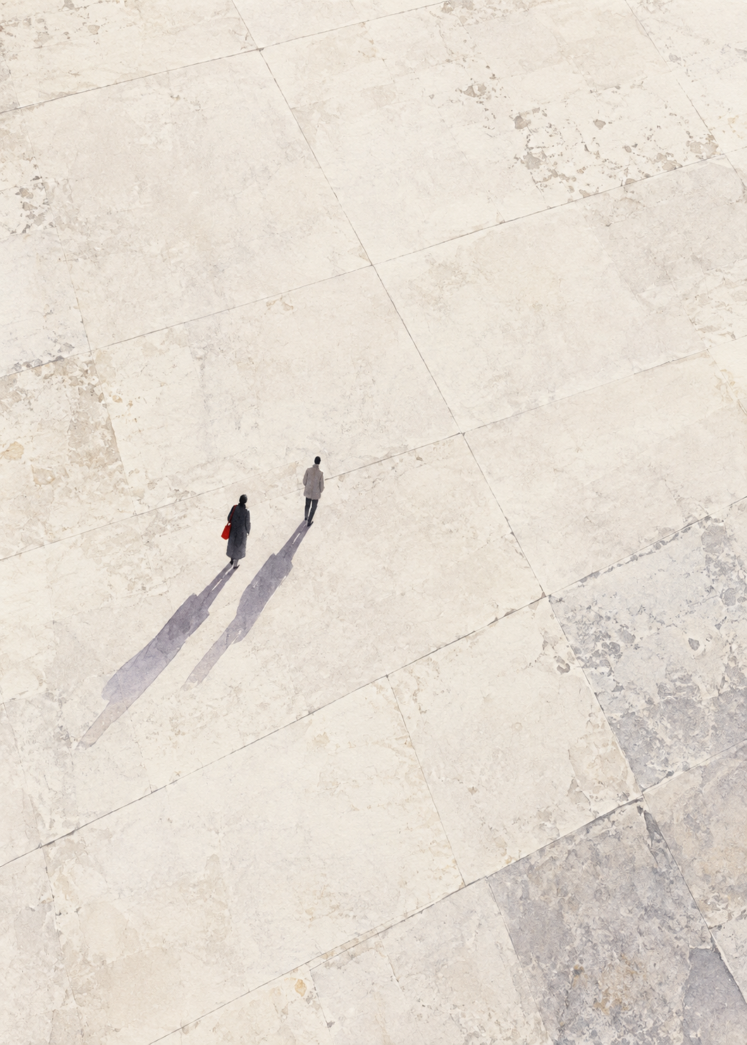 Long Shadows at Noon artwork-only art print