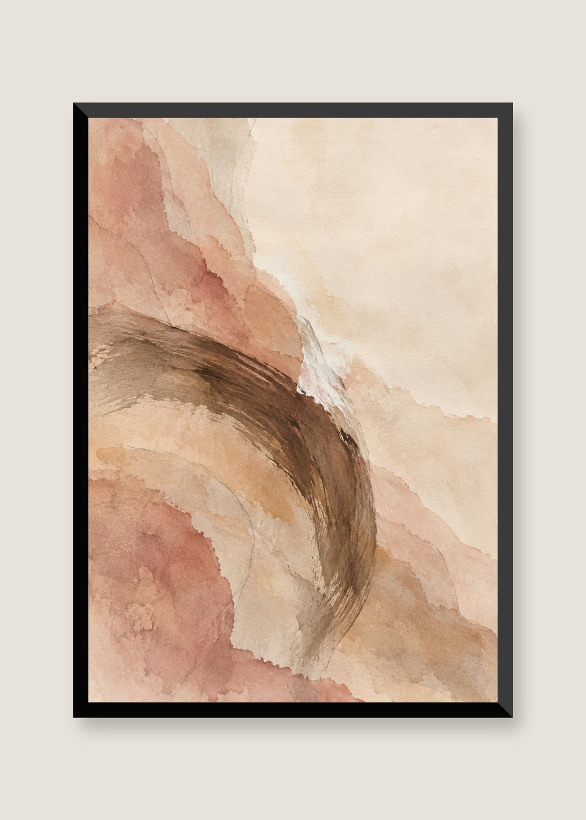 Mineral Drift No. 01, No mat with black frame