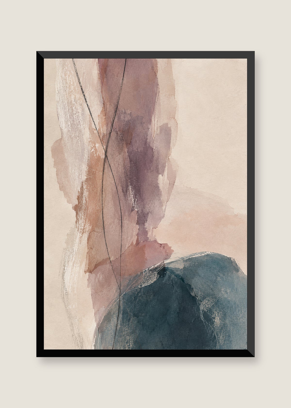 Mineral Drift No. 02, No mat with black frame