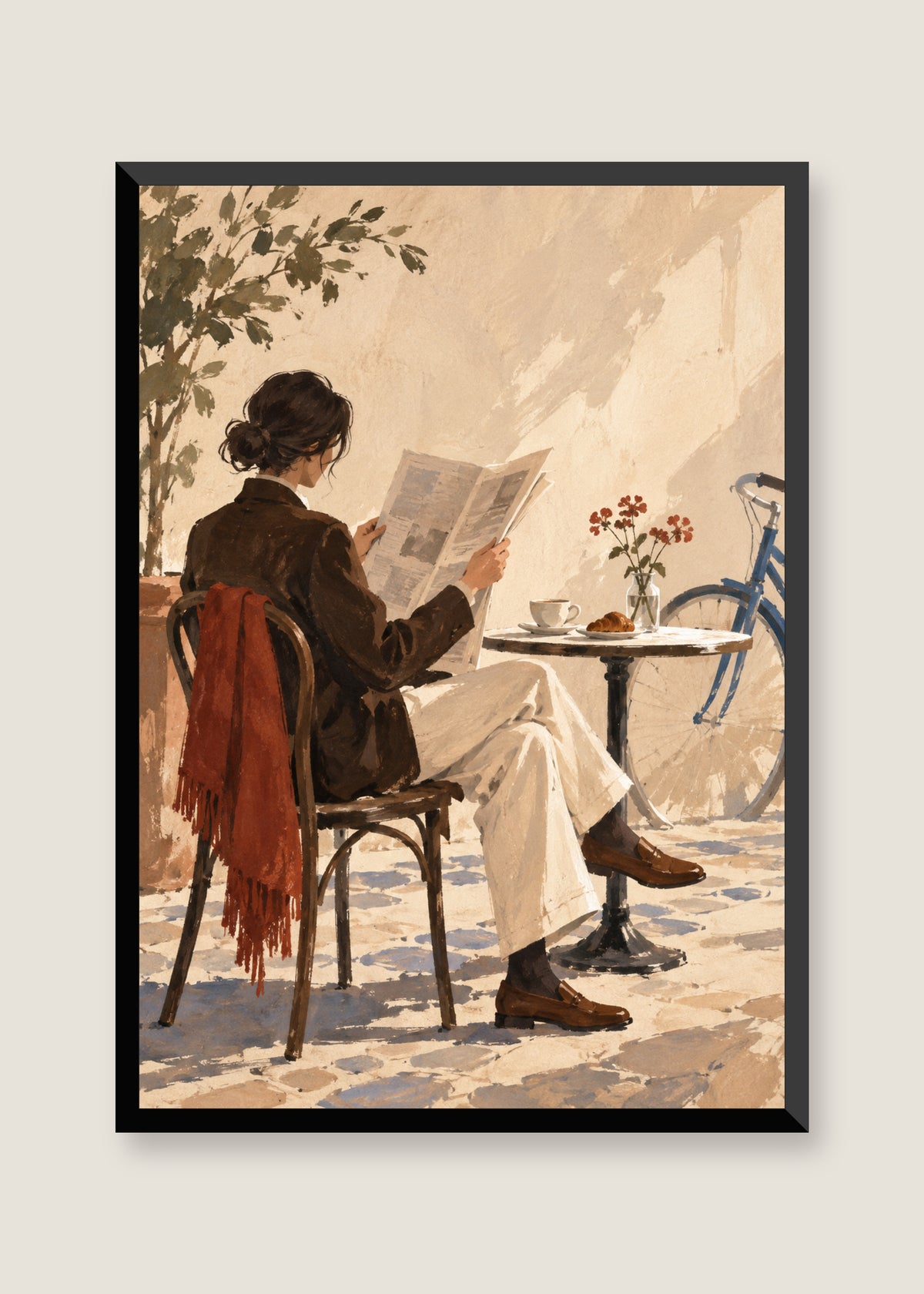 Morning Edition, No mat with black frame