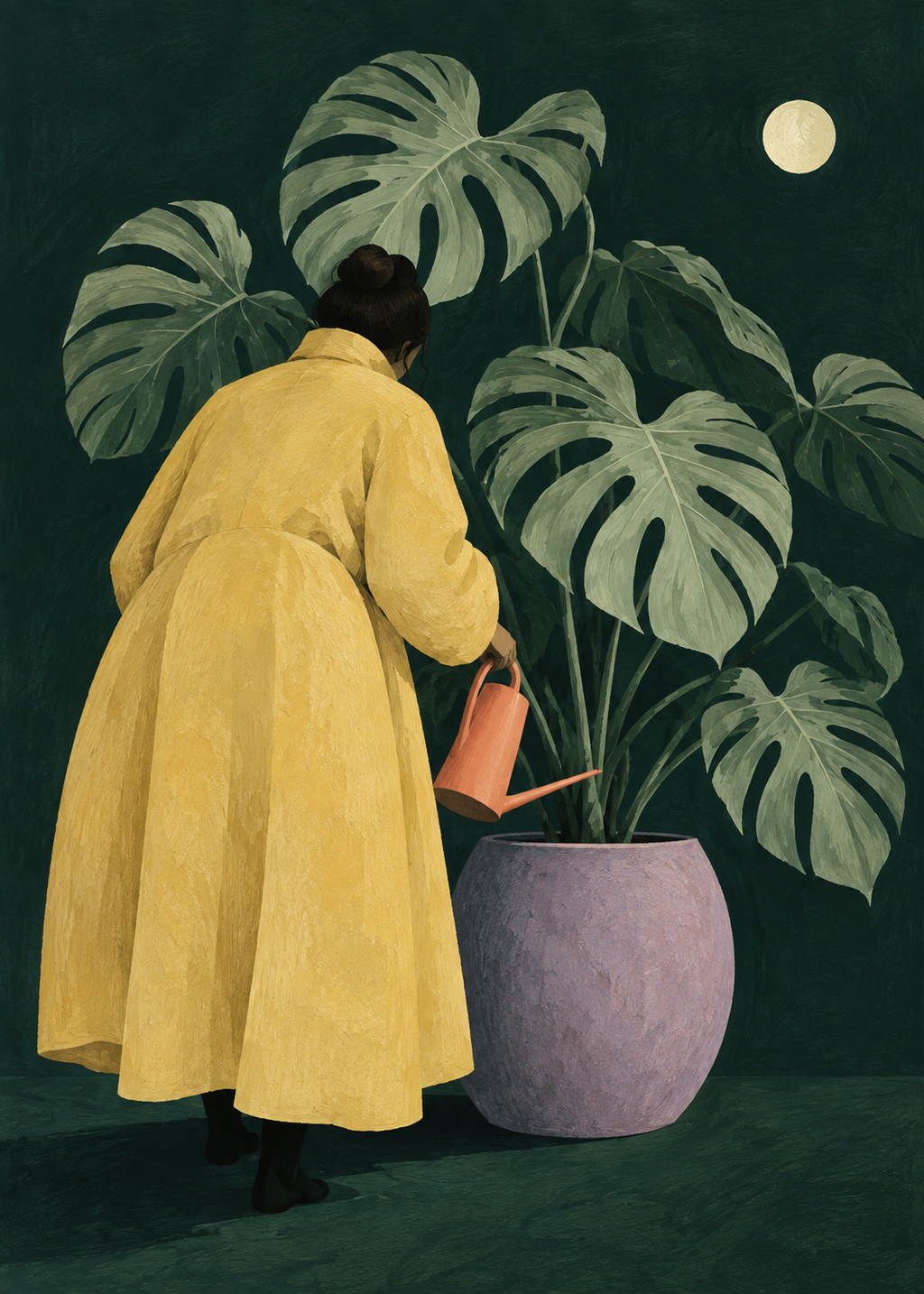 Night Gardener artwork-only art print