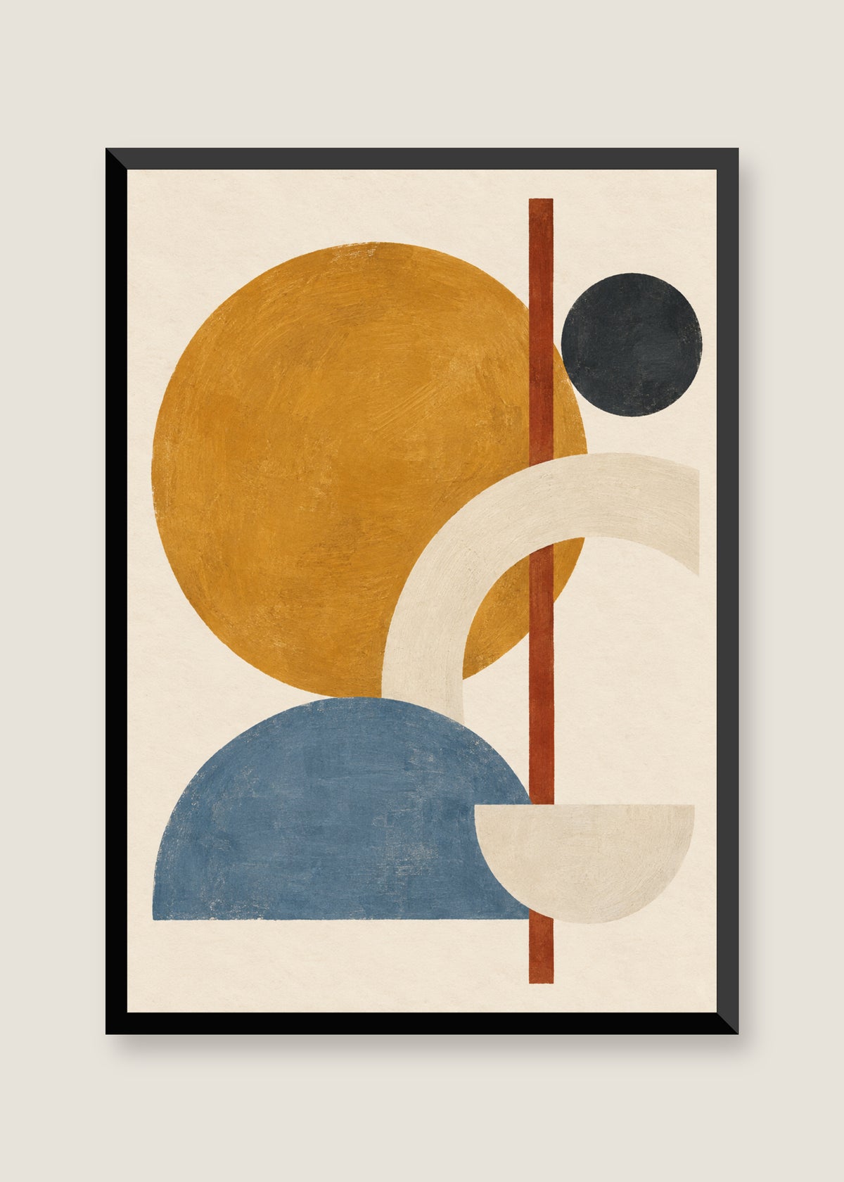 Ochre Orbit No. 01, No mat with black frame