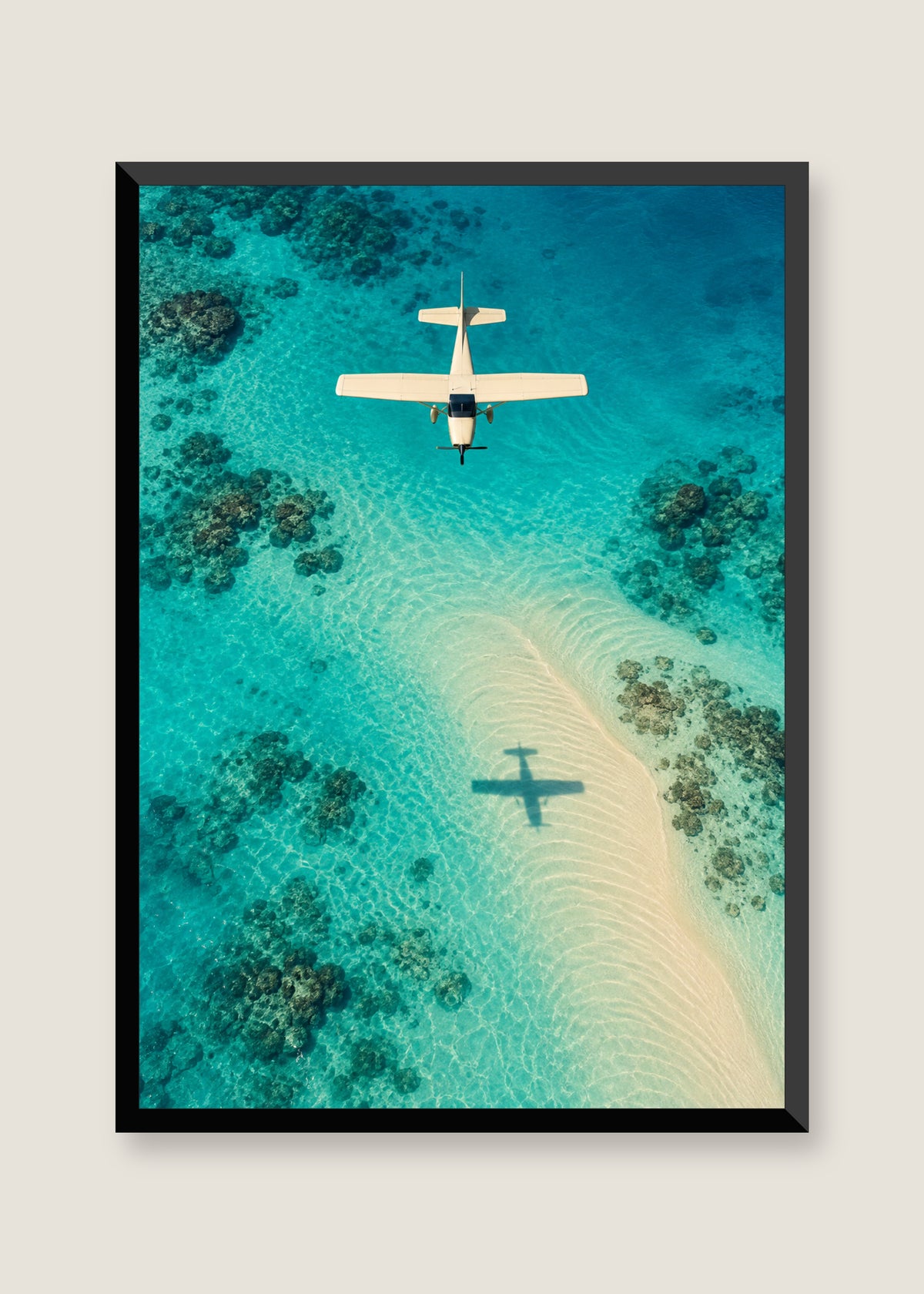 Propeller Shadow, No mat with black frame