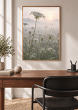 Queen Anne's Lace, framed 50 by 70 centimetre art print styled in a modern interior