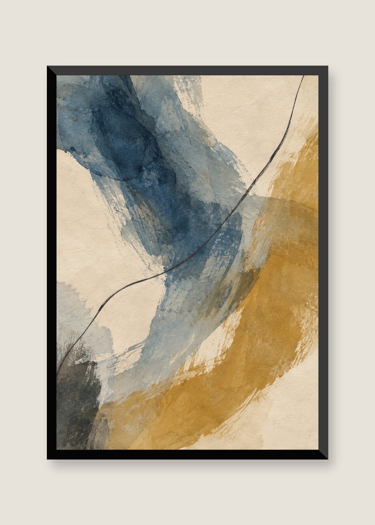 Quiet Current No. 01, No mat with black frame