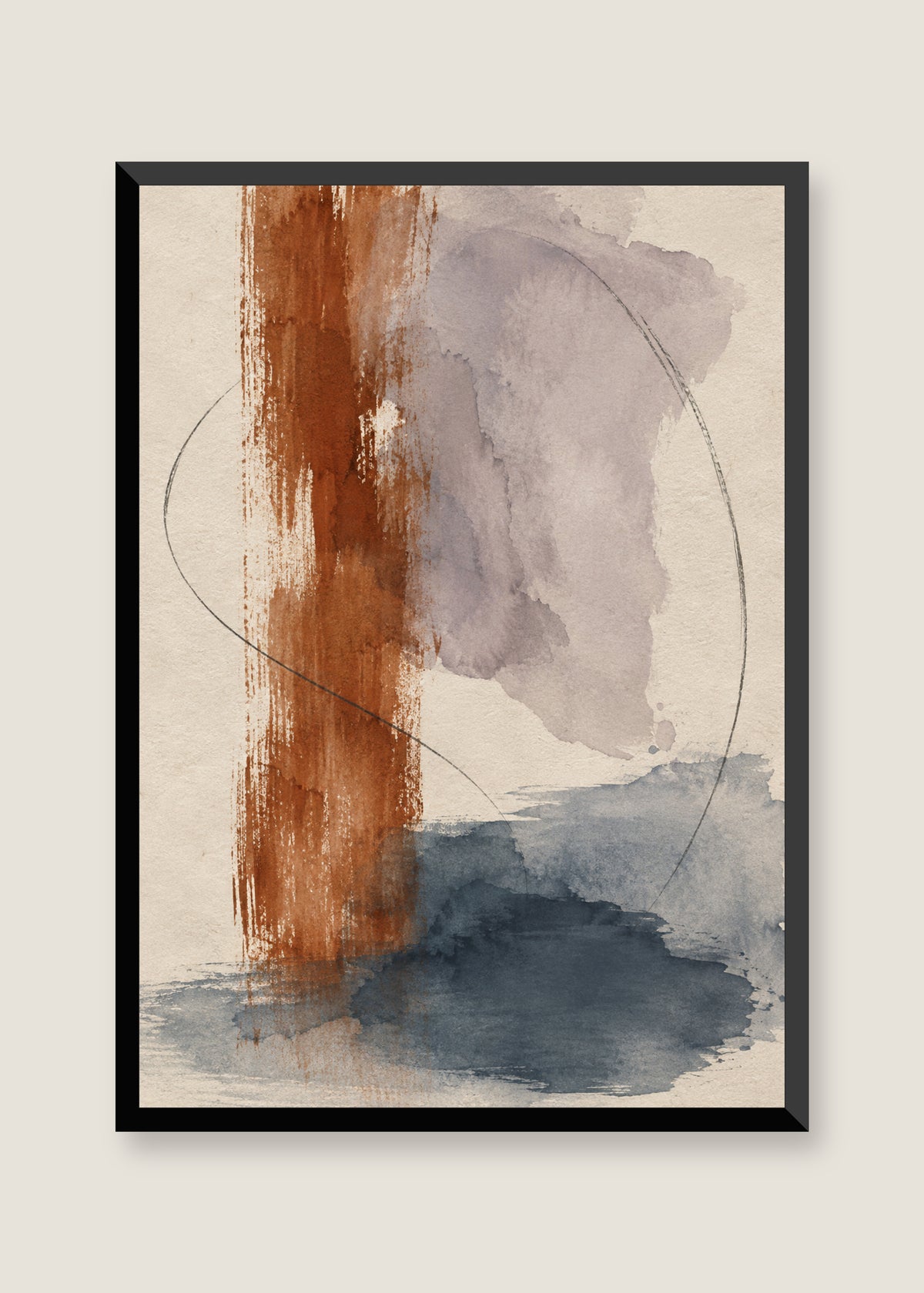 Quiet Current No. 02, No mat with black frame