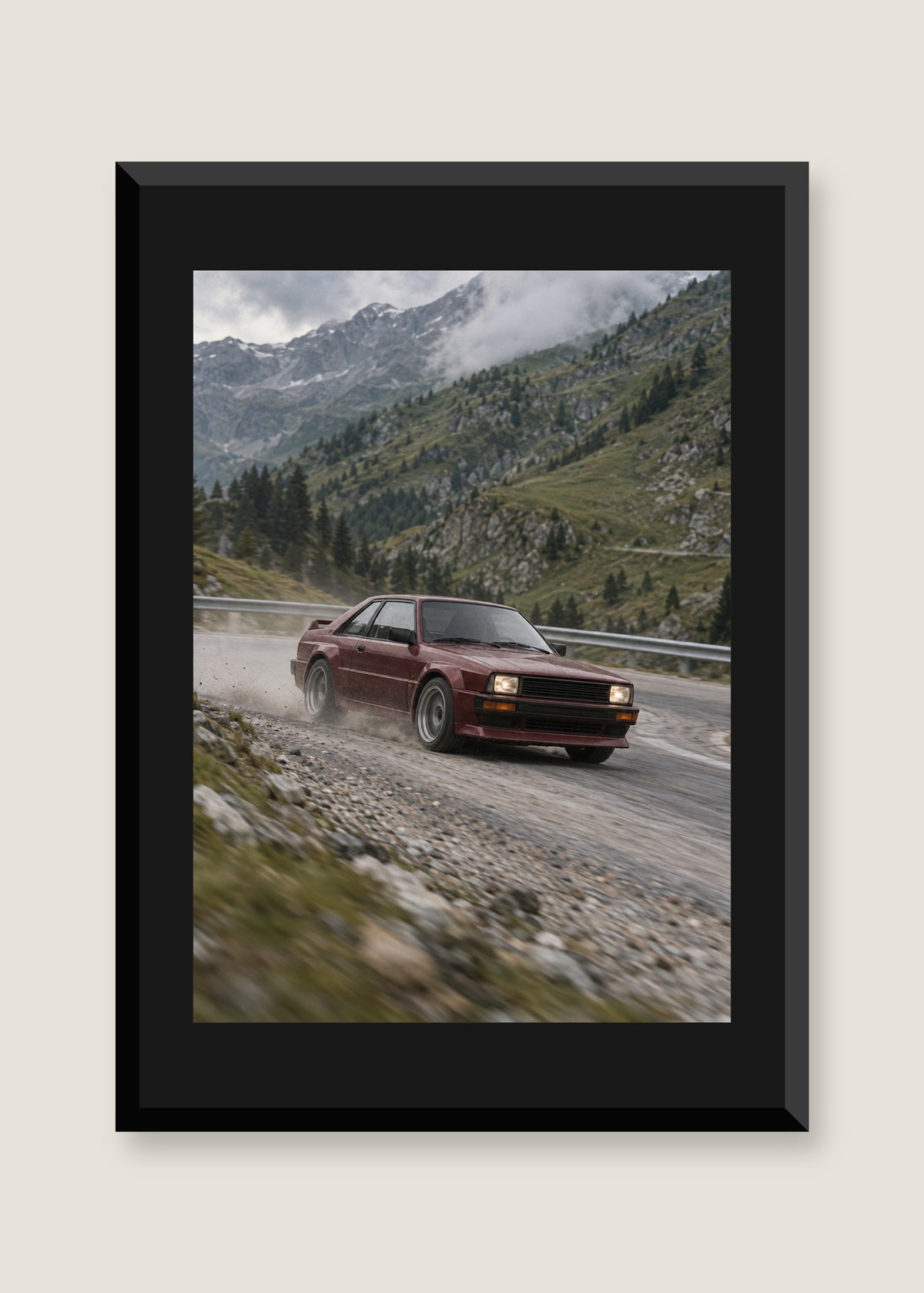 Redline Memory, Black mat with black frame