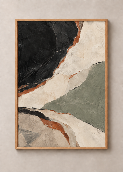 Strata Study No. 03, framed 50 by 70 centimetre art print