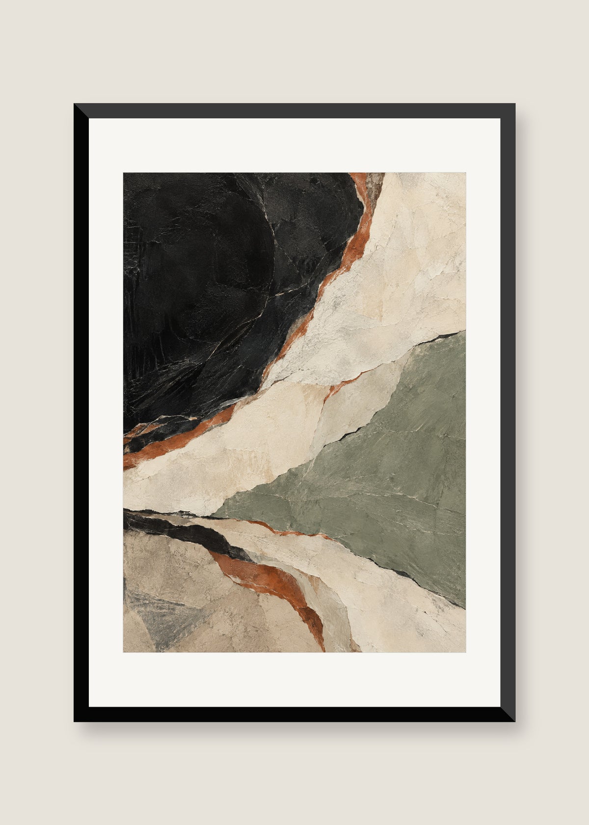 Strata Study No. 03, White mat with black frame preview