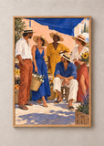 Summer Assembly, framed 50 by 70 centimetre art print