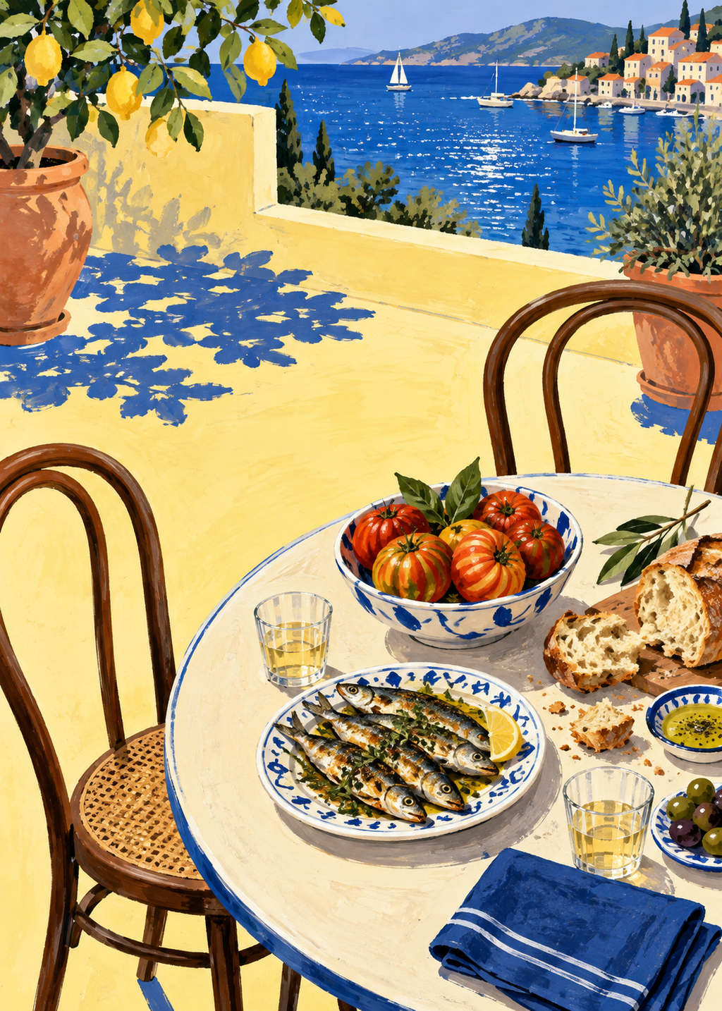 Supper by the Harbour artwork-only poster