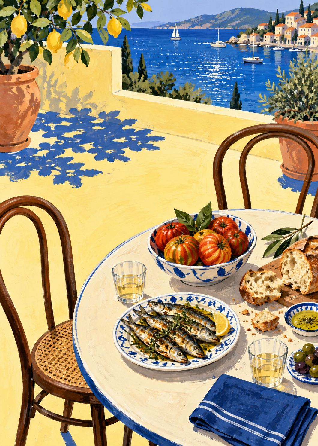 Supper by the Harbour artwork-only poster