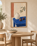 Table in Cadaqués framed in a Mediterranean dining room