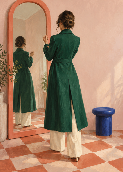 The Green Dressing Room artwork-only art print