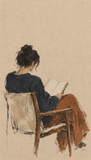 The Quiet Reader Scandinavian figurative art print