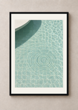 The Water Remembers, black framed 50 x 70 cm presentation with white mat