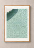 The Water Remembers, oak framed 50 x 70 cm presentation with white mat