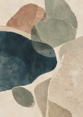 Tidal Forms I abstract artwork, 50 x 70 cm proportion