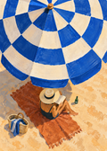 Under the Blue Parasol artwork-only art print