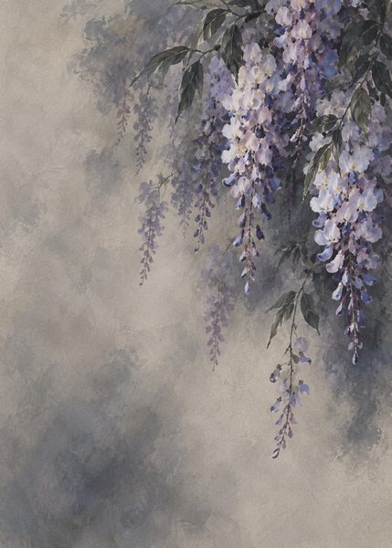 Wisteria in Smoke, artwork-only fine art print