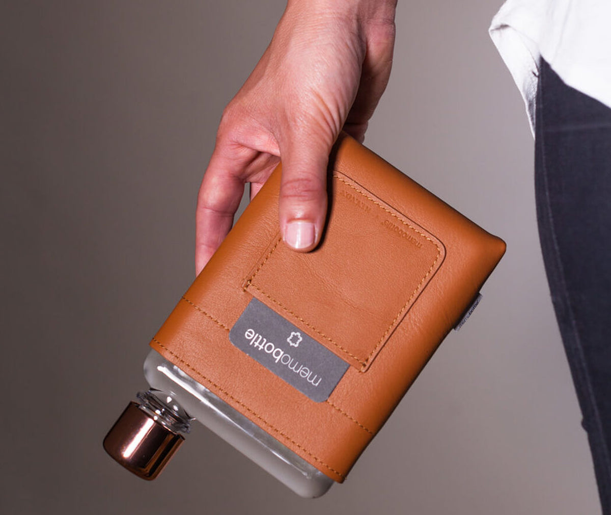 Memobottle™ A6 Leather Sleve