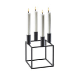 Kubus 4 Candle Holder - Black