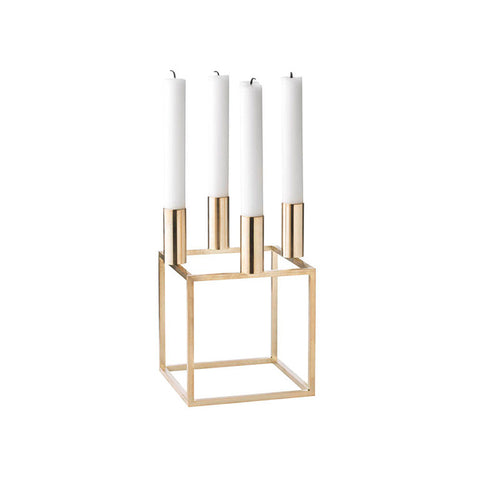 Kubus 4 Candle Holder - Brass