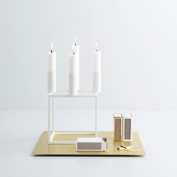 Kubus 4 Candle Holder - White