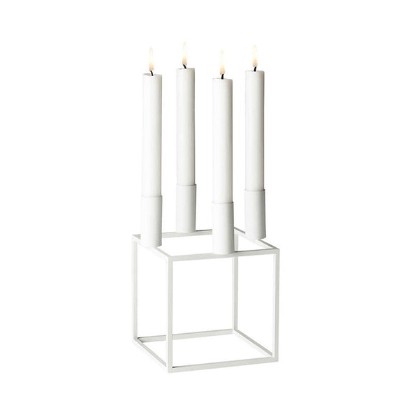 Kubus 4 Candle Holder - White