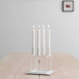 Kubus 4 Candle Holder - White