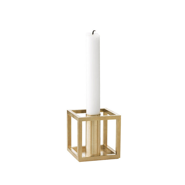 Kubus 1 Candle Holder - Brass