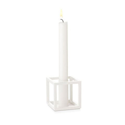 Kubus 1 Candle Holder - White