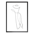 Female Figure - One Line Drawing Print
