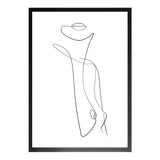 Female Figure - One Line Drawing Print