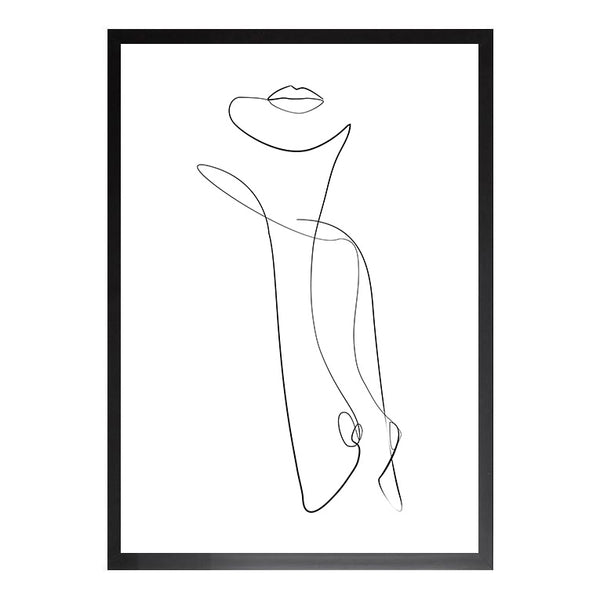Female Figure - One Line Drawing Print