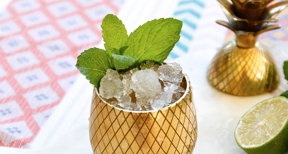 Pineapple cup 12 oz | Gold